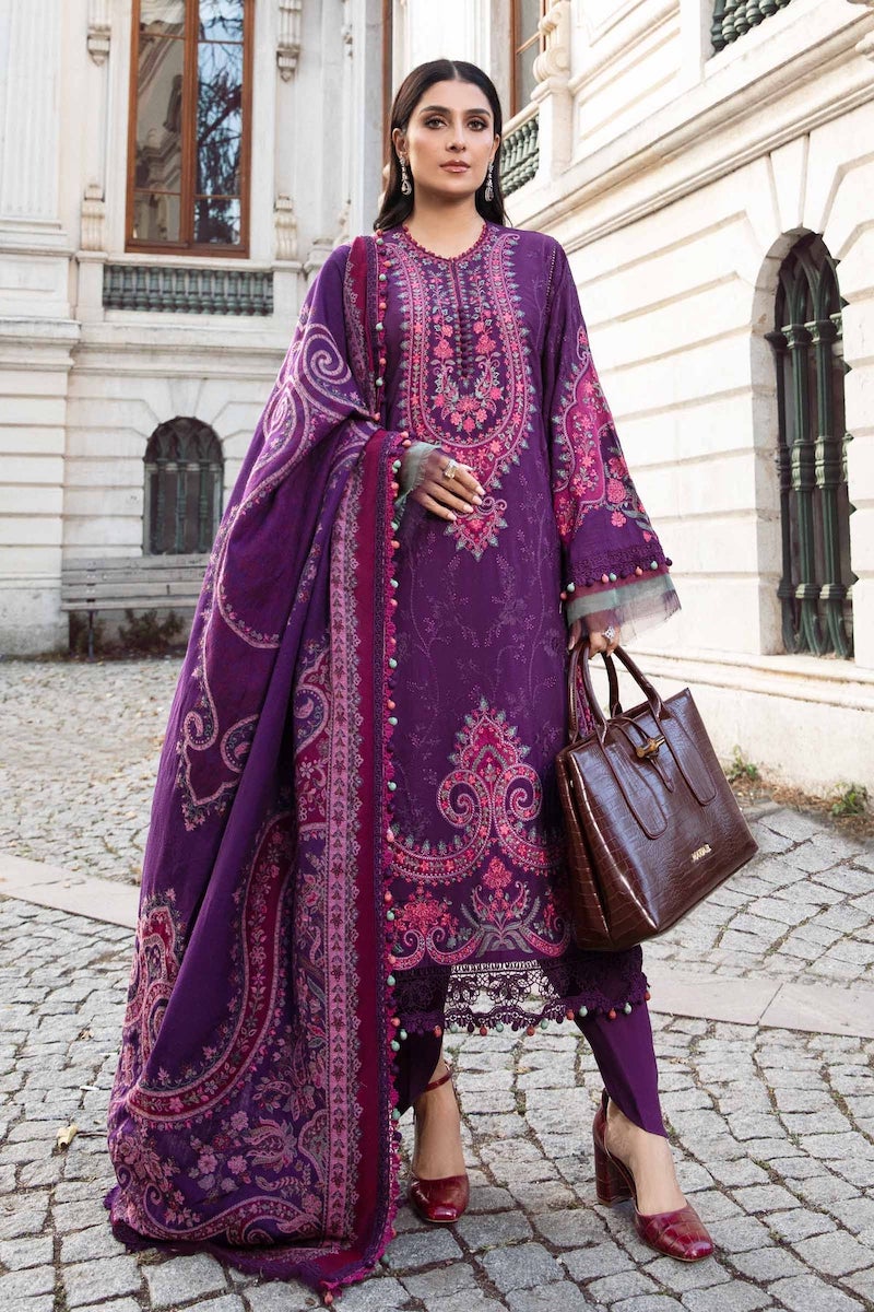 MARIA B | LINEN'23 | PURPLE DL-1108