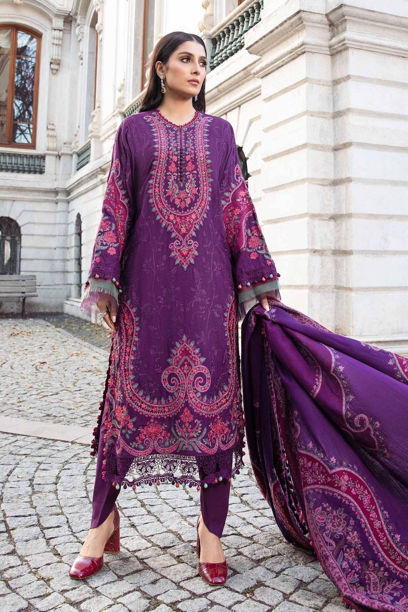 MARIA B | LINEN'23 | PURPLE DL-1108