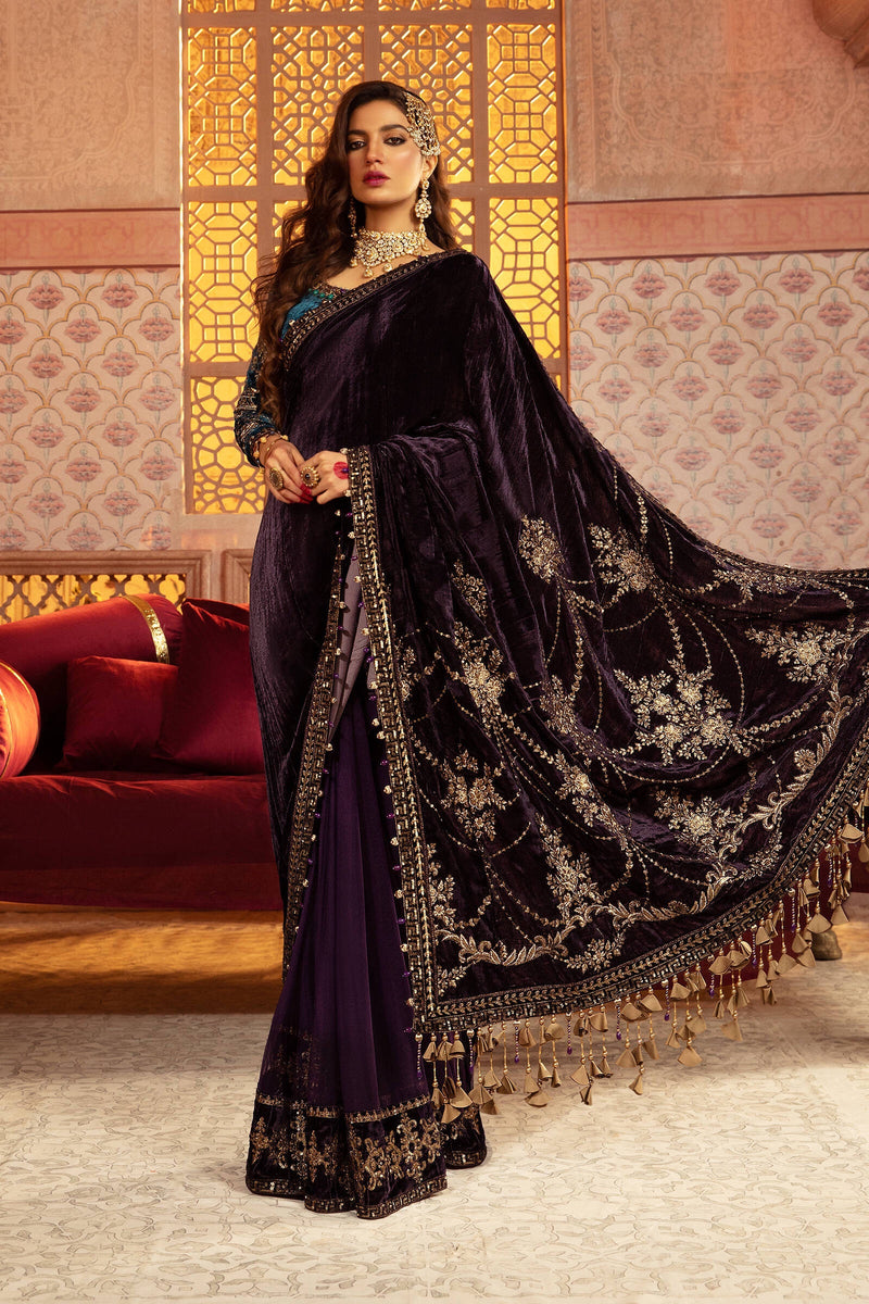 MARIA B | Velvet | 101 Teal & Plum