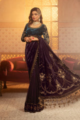 MARIA B | Velvet | 101 Teal & Plum