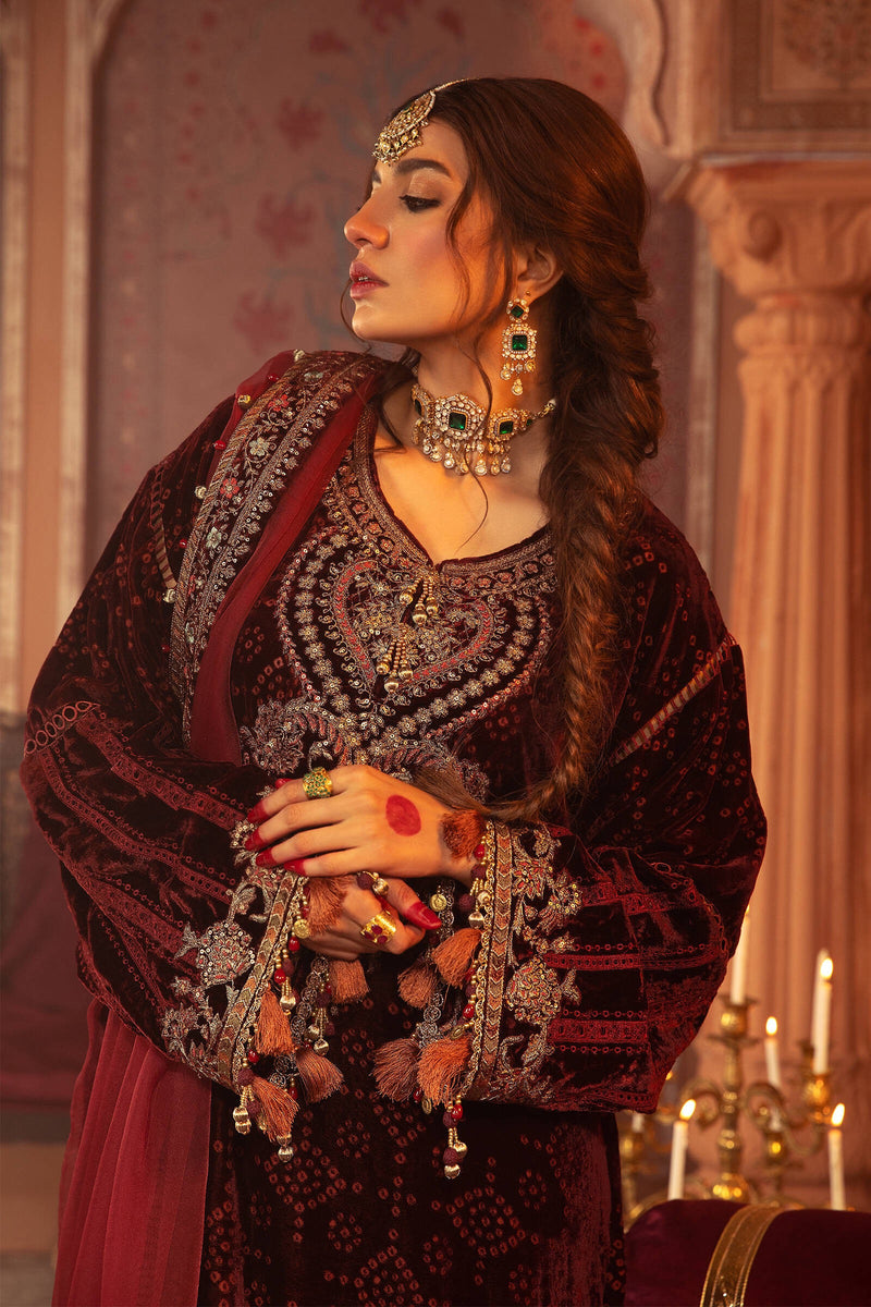 MARIA B | Velvet | 105 Maroon